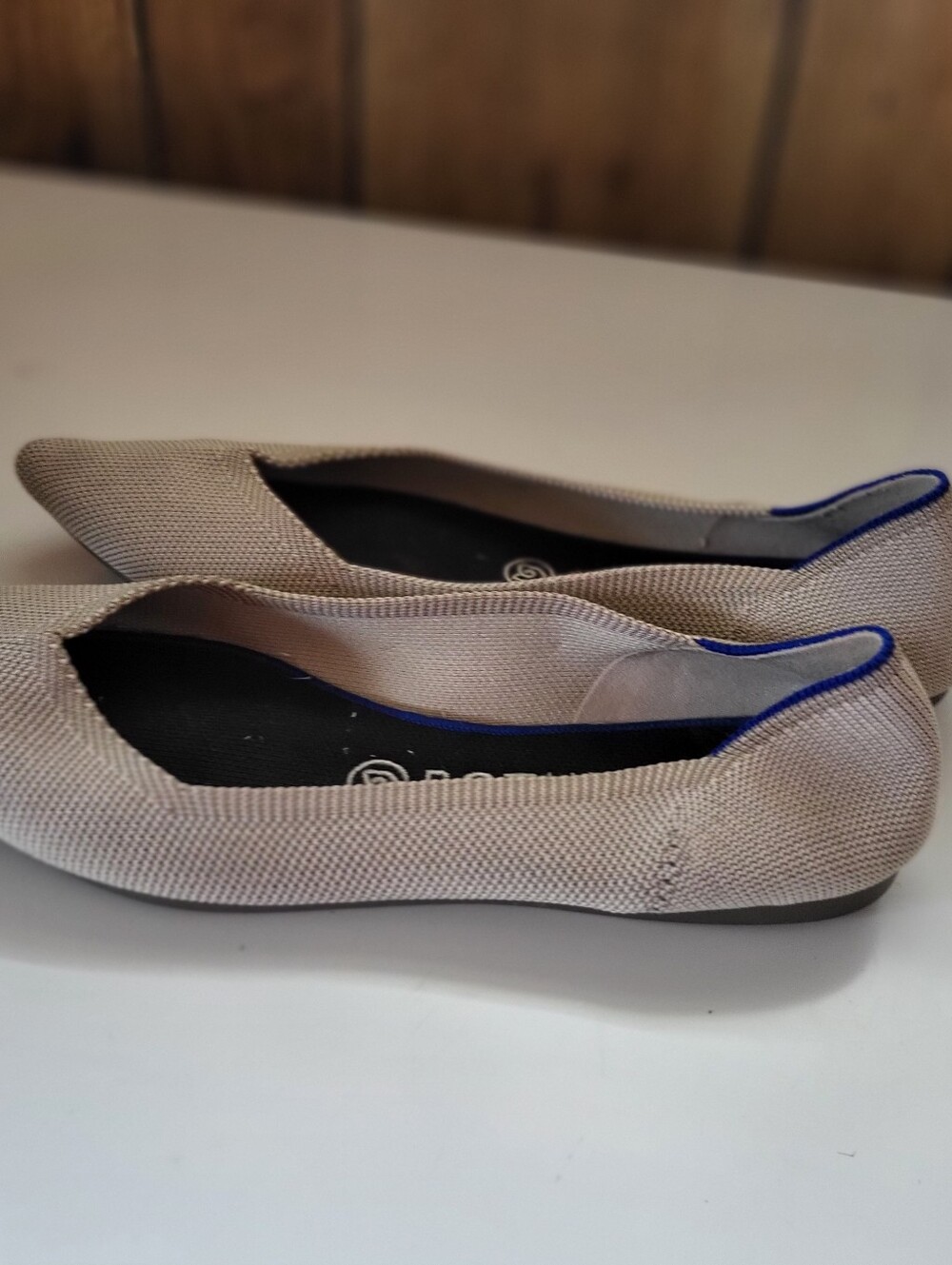 Rothy’s The Point Shoe Women Size 10 Light Gray Removable Insoles Washable - Picture 4 of 6